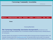 Tablet Screenshot of currarong.org.au